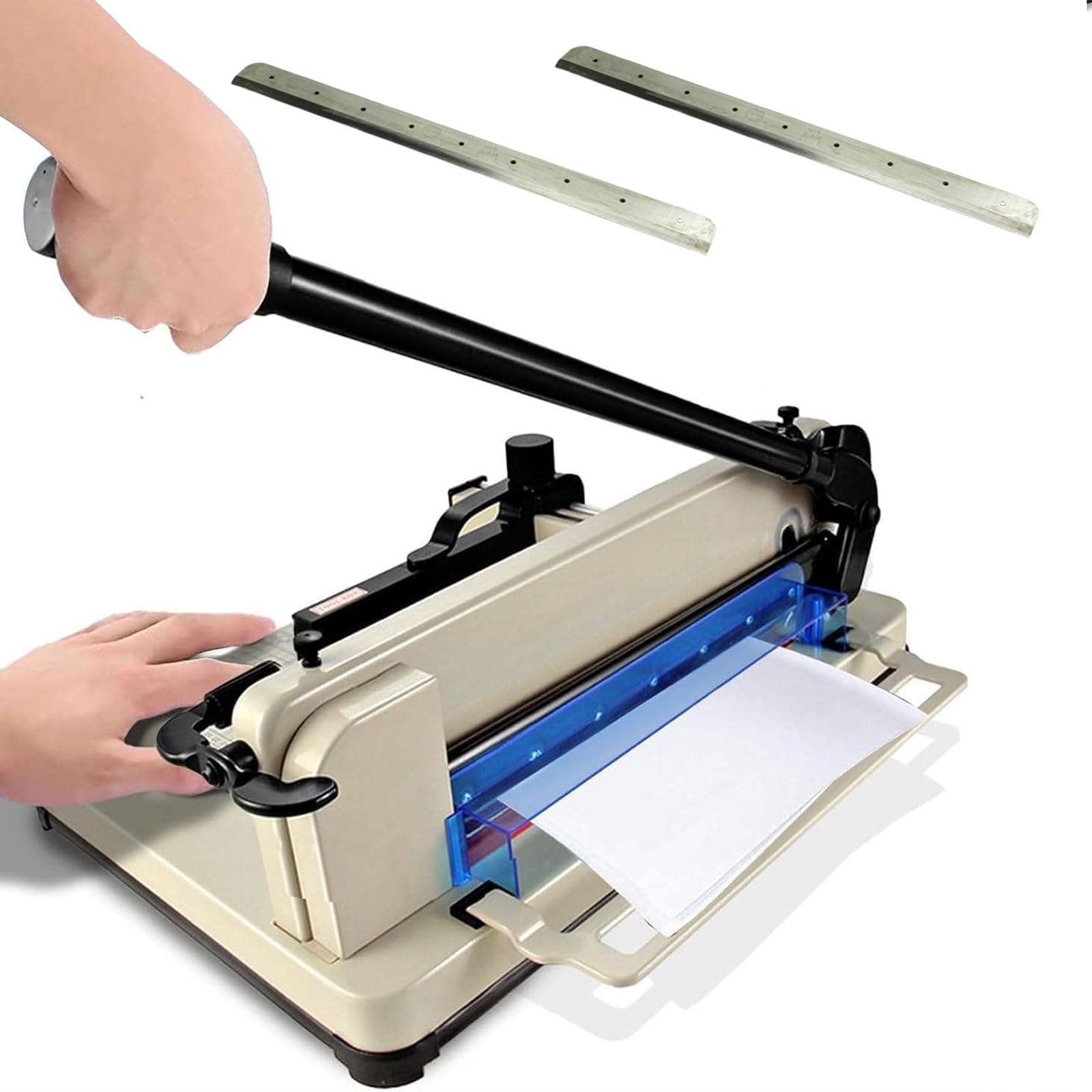 Robuster Papierschneider, 30,5 cm, industrieller Schneidemaschine mit automatischer Klemme, Klingenverriegelung und Präzisionslineal für A4-Blätter, ideal für Zuhause, Büro und Schule