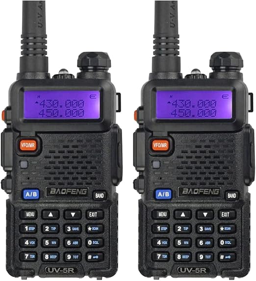 UV-5R Two Way Radio Handheld Ham Radio Dual Band Walkie Talkie (5R-2PACK)