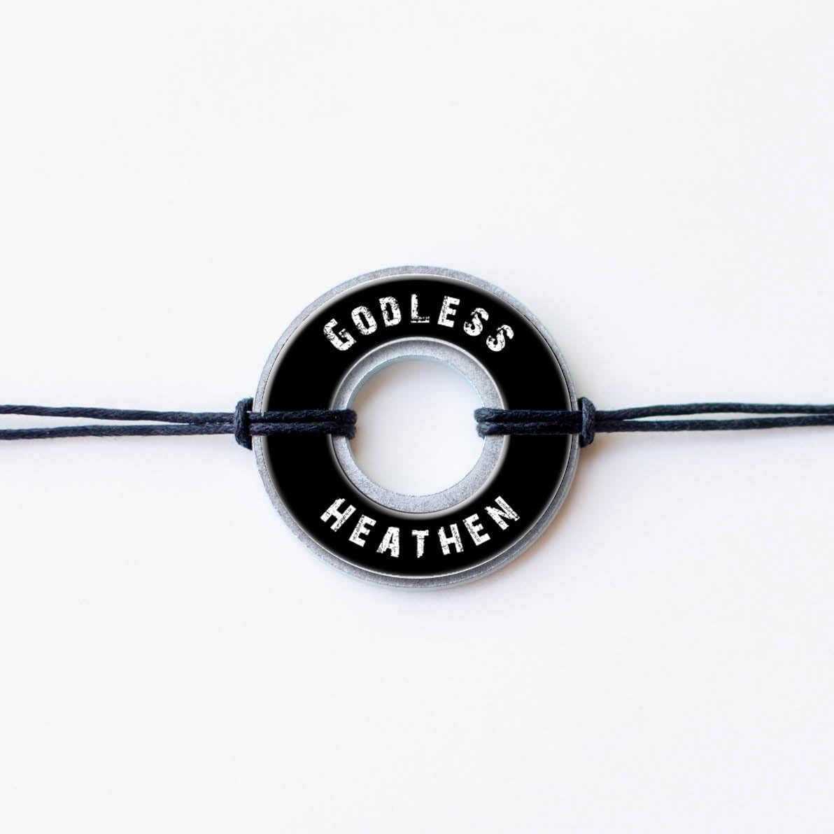 Godless Heathen Washer Bracelet