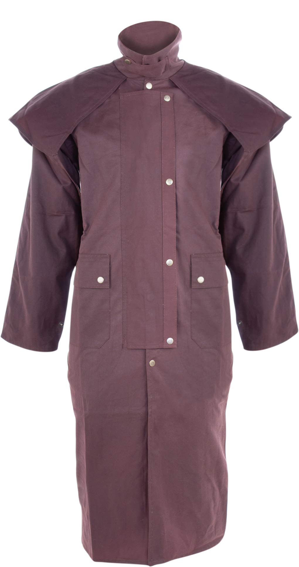 Amazon.co.jp: OUTBACK ブラウン ウェスタン オイルスキン 防水