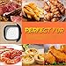 Numola 100 Pcs Air Fryer Liners Disposable Parchment Paper, 8 Inch Perforated Airfryer Sheets for Baking, Square Non-Stick Steamer Liner for Oven, Microwave, Steaming Basket