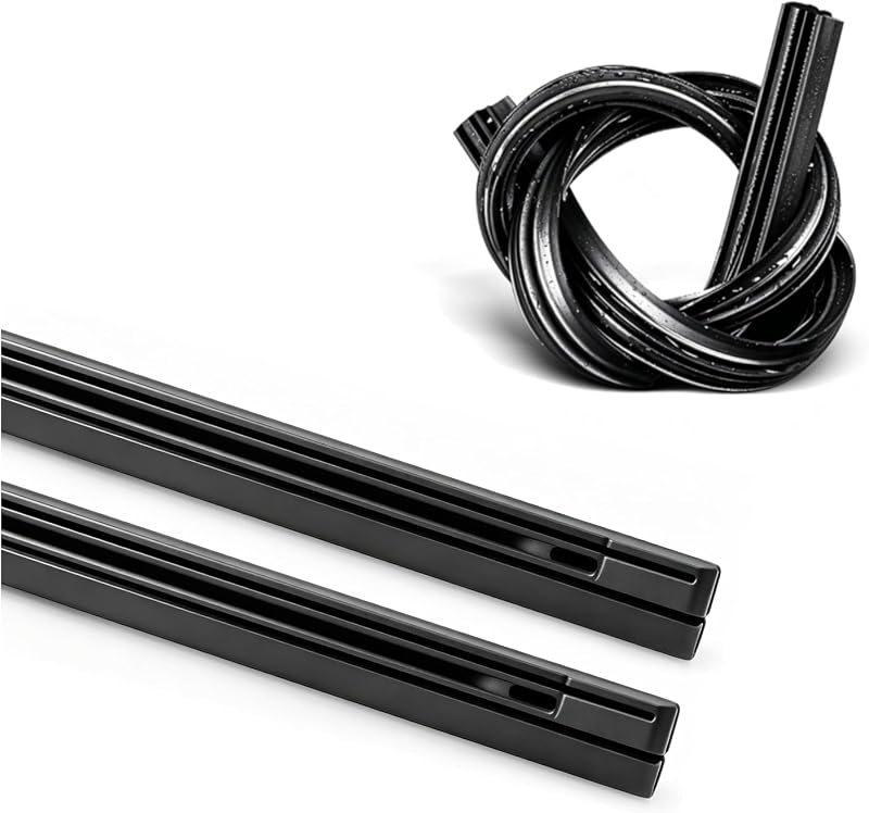Refil de palheta do limpador de para-brisa ASLAM 28" com 8 mm – Conjunto com 2