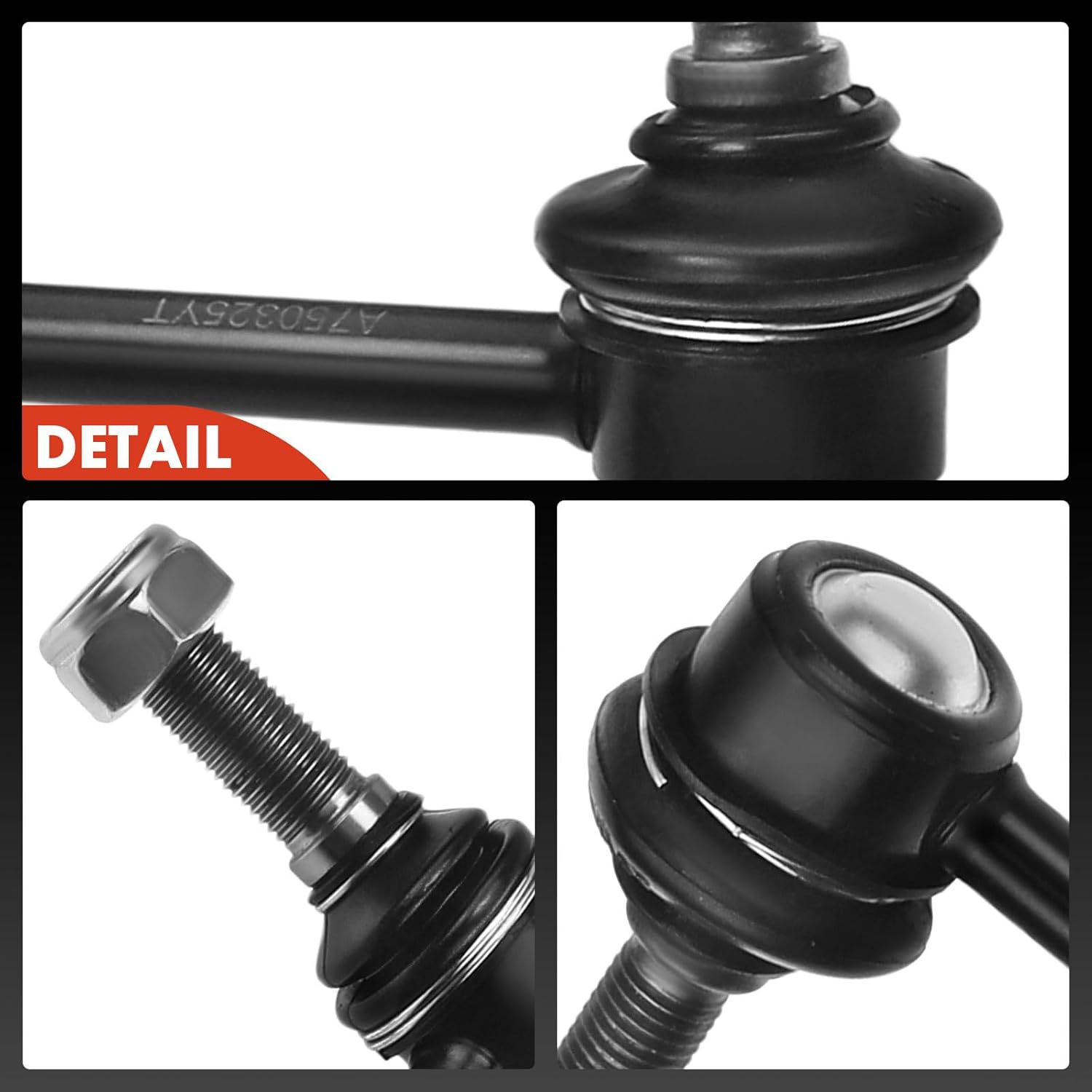A-Premium Set of 4, Front & Rear Sway Bar Links Kit Stabilizer Bar Links, Compatible with Cadillac CTS 2008-2015, RWD Only