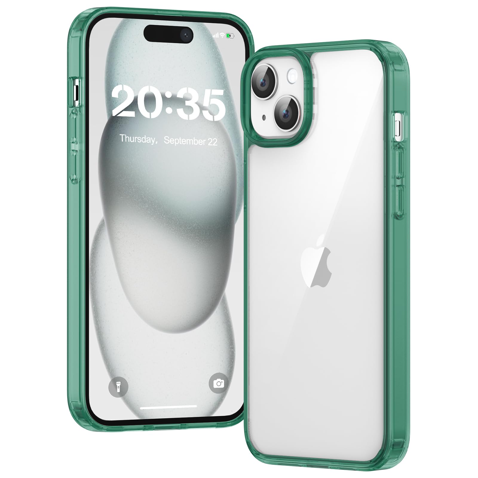 Clear Case for iPhone 15, Ultra Thin, Shockproof TPU Cover, Anti-Yellowing, Crystal Clear, Phone Case for Apple iPhone 15 - Clear — view 292