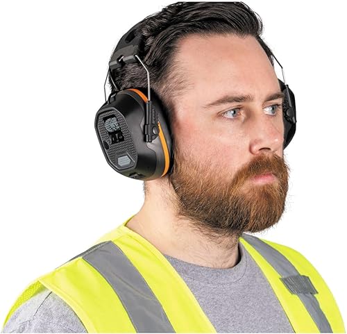 Miniatura 7 de Klein Tools AESEM1S Smart Sense - Orejera electrónica de protección auditiva con Bluetooth y conciencia de la situación, NRR 23dB, 25 horas de