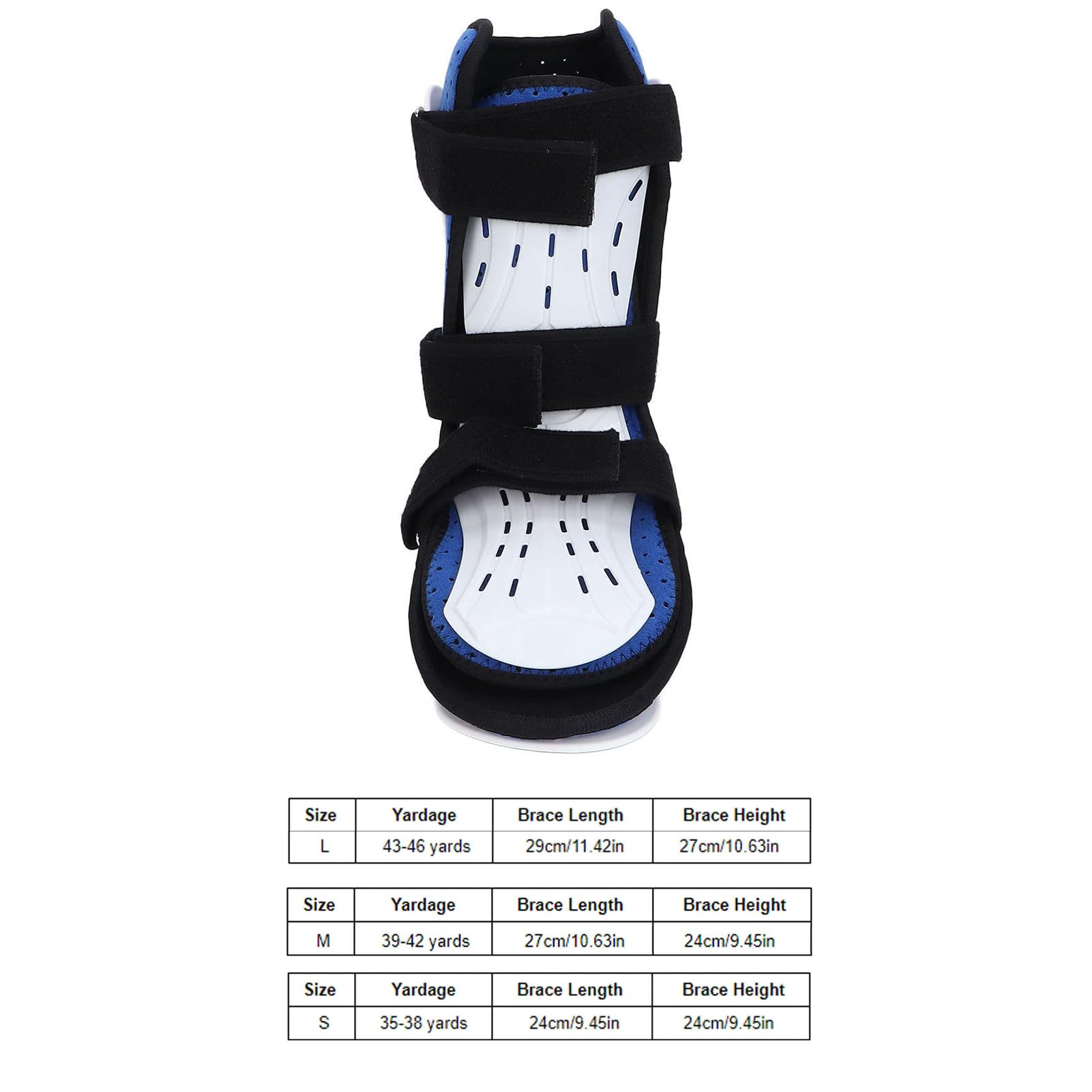 Bota de soporte para fracturas - Soporte AFO para caída de pie y tobillo corto, soporte estabilizador de fijación de tobillo con placa de protección frontal, férula ortopédica para lesiones de tobil