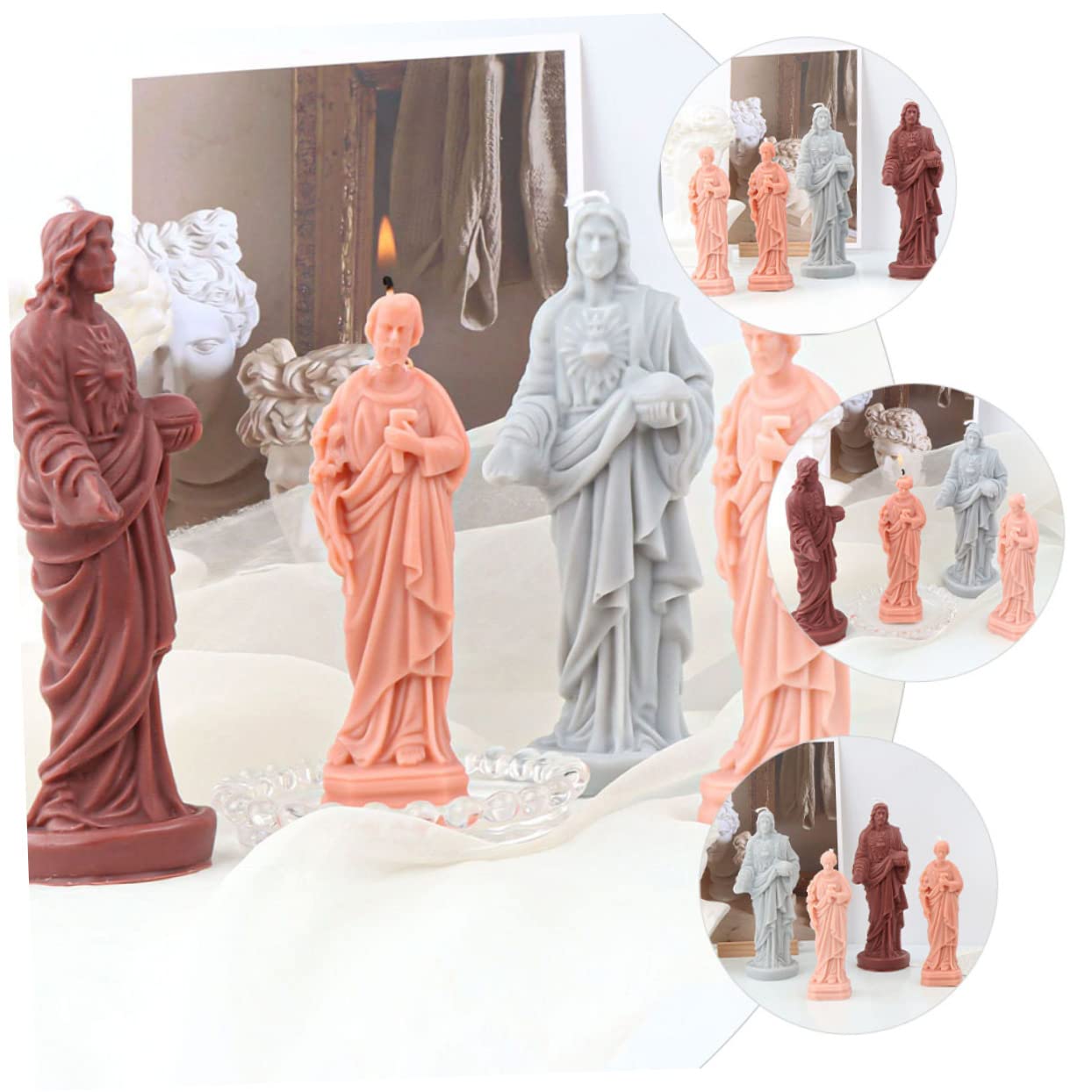 Tofficu 5 Piezas De Macetas Únicas Para Plantas Moldes Para Velas De Burbujas Moldes Para Chocolate Moldes Para Velas De Halloween Moldes Para Velas De Árbol De Navidad Moldes Para