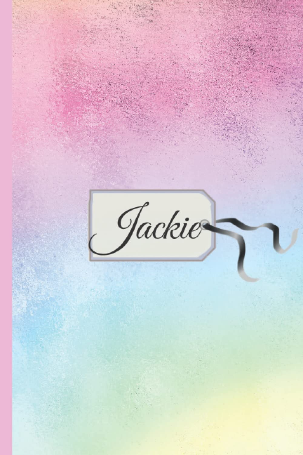 Jackie notebook: pastel shades personalized