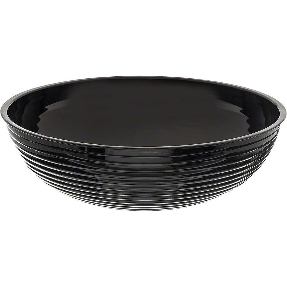Camwear Bowl ribbed 15" dia. 11.2 qt. black - Case of by Cambro – 15 inches, 11.2 quarts, Polycarbonate, Black, Model RSB15CW110