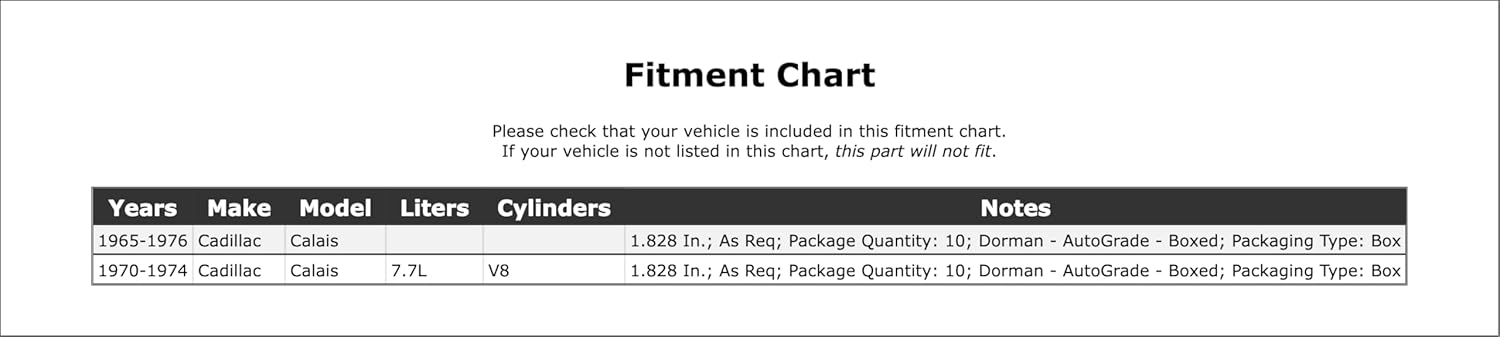 Engine Intake Manifold Expansion Plug Compatible With Cadillac Calais 7.7L V8 1976 1975 1974 1973 1972 1971 1970 1969 1968 1967 1966 1965 P-1502745