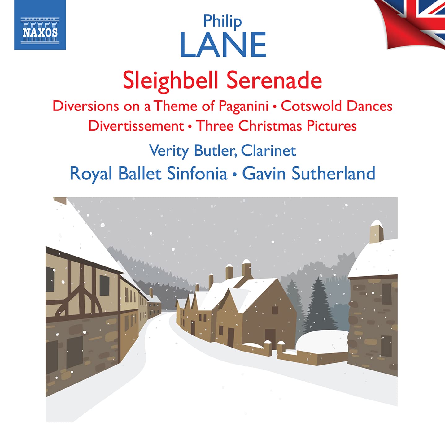 Philip Lane: Sleighbell Serenade; Diversions on a Theme of Paganini; Cotswold Dances; Divertissement; Three Christmas Pictures - British Light Music, Vol. 15