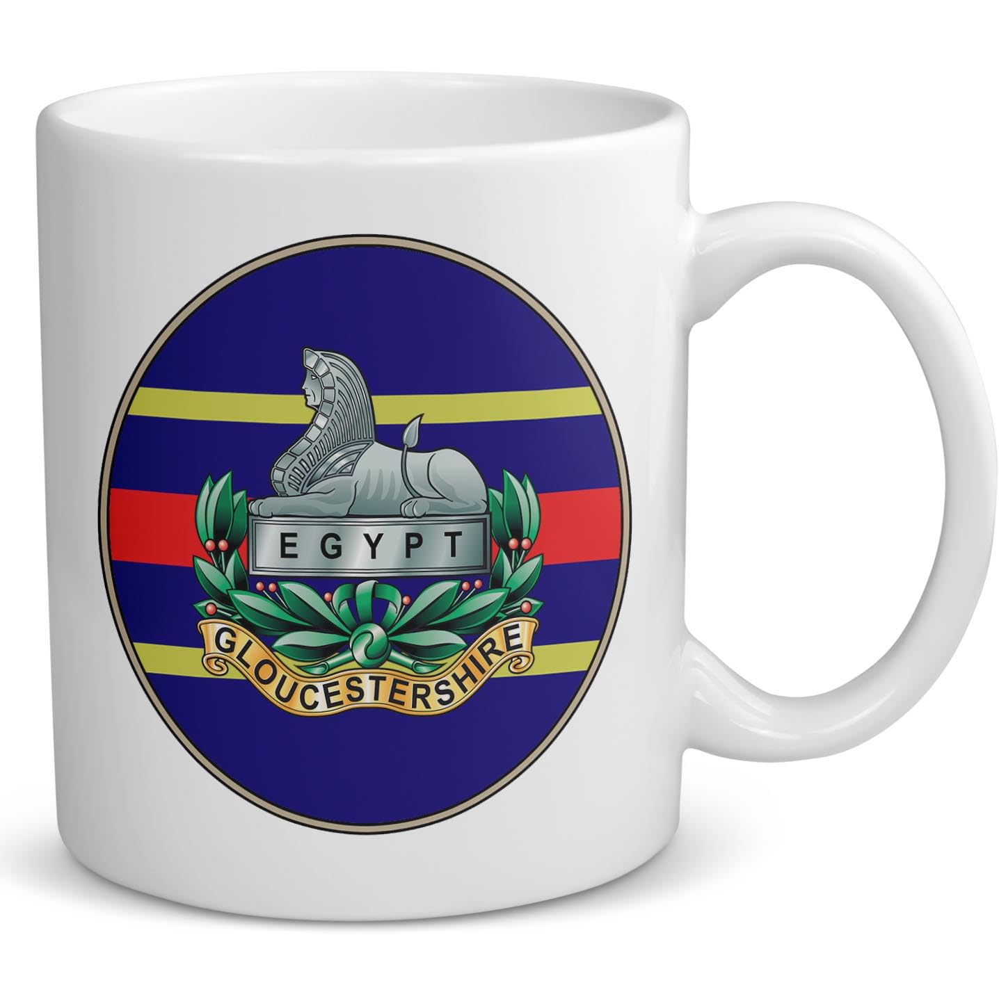Badges On Mugs White The Gloucestershire Regiment Personalised Mug