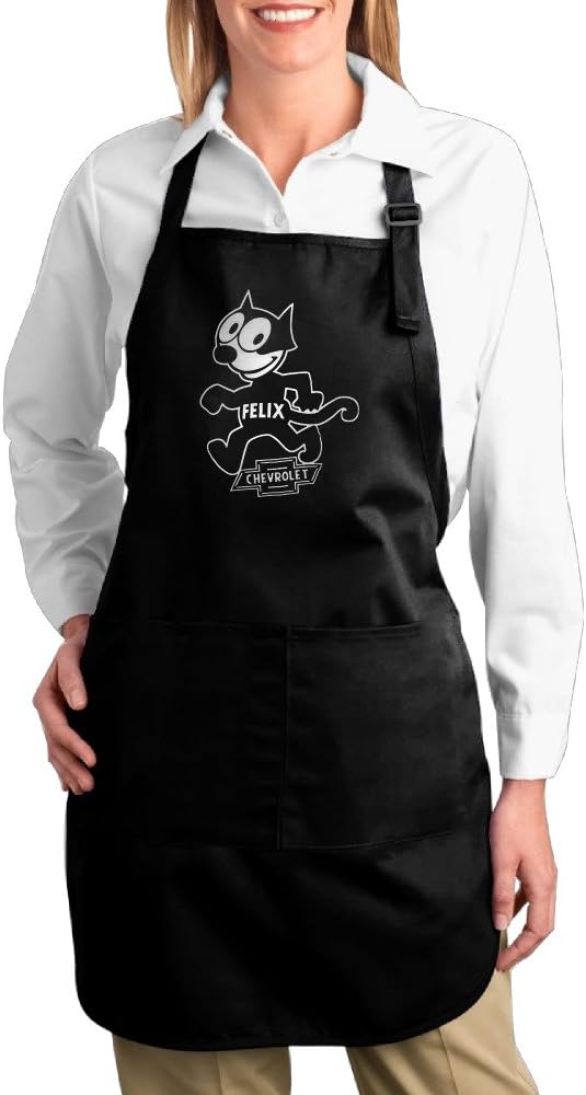 Felix The Cat Chevrolet Funny Cooking Chef Kitchen Apron Durable
