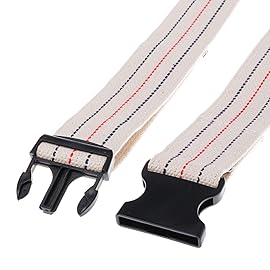 COW&COW Gait Belt 54inch - Transfer and Walking Assistance with Quick Release Buckle for Caregiver Nurse Therapist 2 inches(Beige)