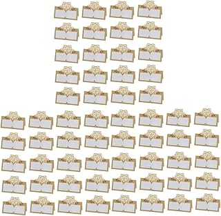 NOLITOY 150 Peças De Cartões De Lugar Personalizados Cartões De Barraca Pequena? Cartões De Lugar De Natal Cartões De Lugar De Barraca Cartões De Lugar De Aniversário Decoração De