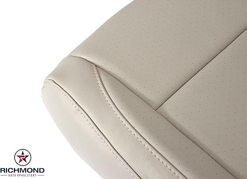 Miniatura 6 de Richmond Auto Upholstery Funda de asiento de piel sintética de repuesto para parte inferior del lado del conductor, color marrón claro (compatible