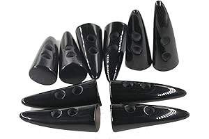 10 Pieces 50mm 2 Holes Horn Toggle Buttons