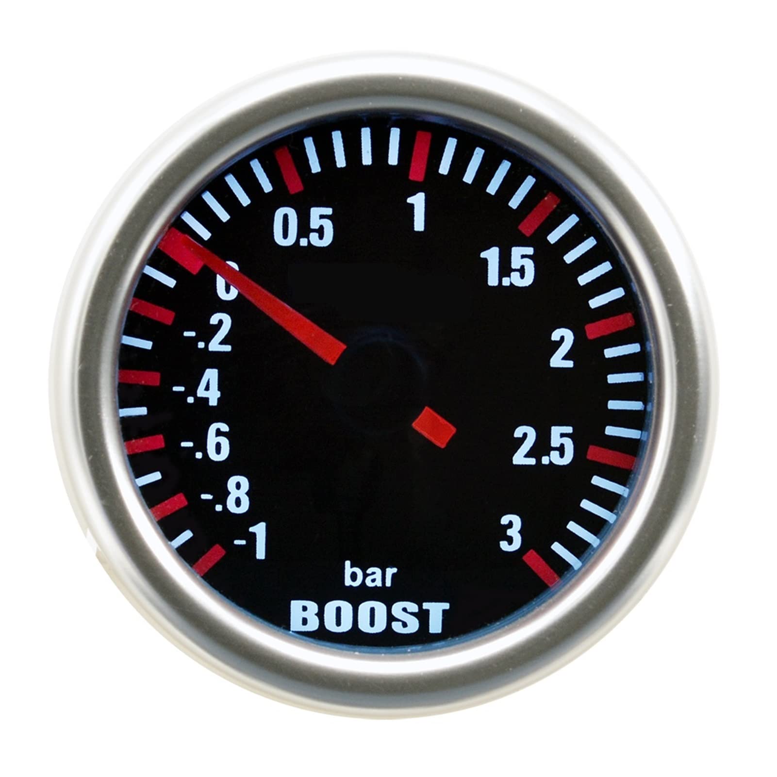 Terre Ronde 52mm Auto Voiture Blanche backllight Turbo Turbin mécanique Boost de gabromètre horloges Pression -1~3 Bar Survolteur Automobile