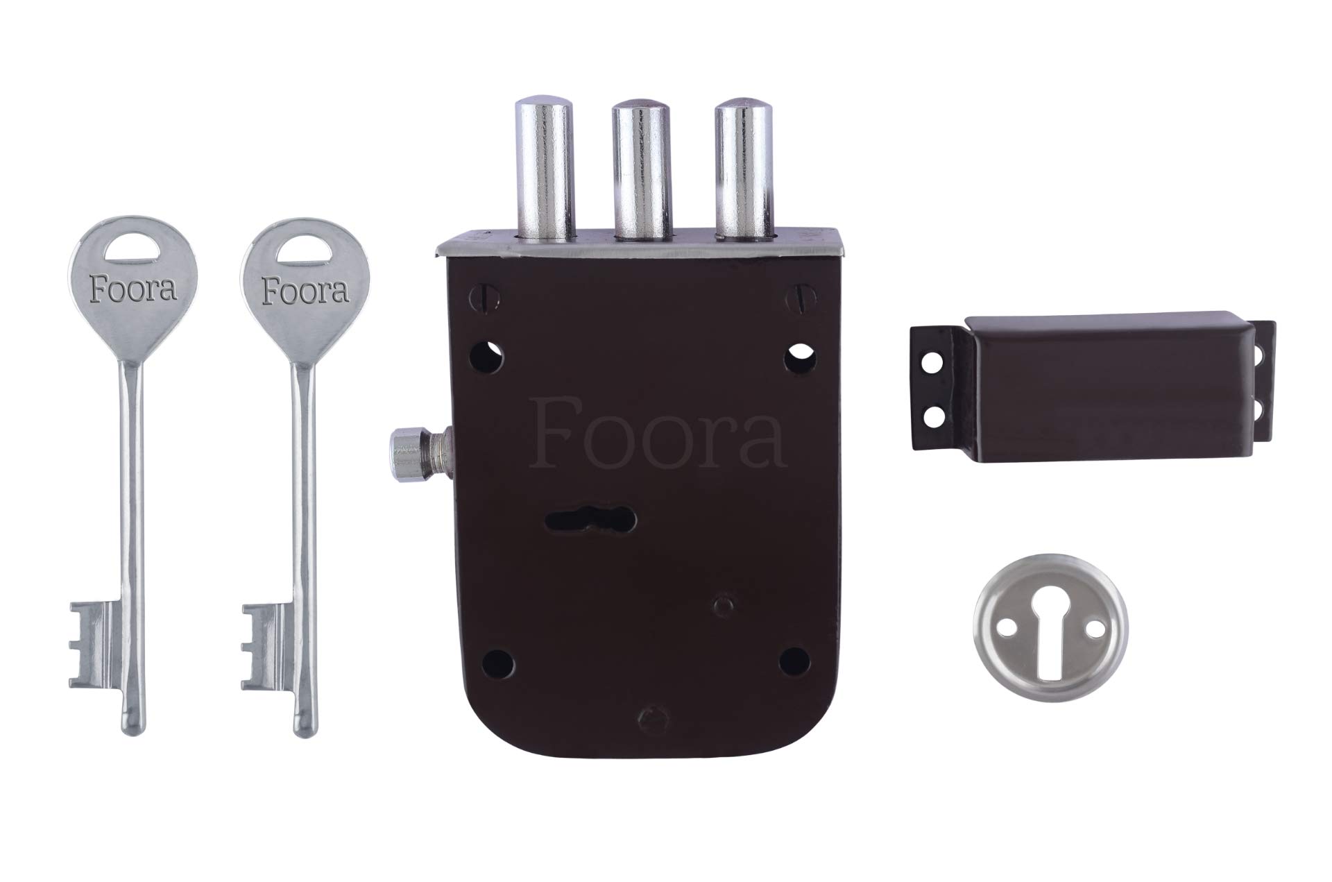 Buy Foora Door Lock Bullet 21 100MM Heavy Main Door Lock with 3 Solid
