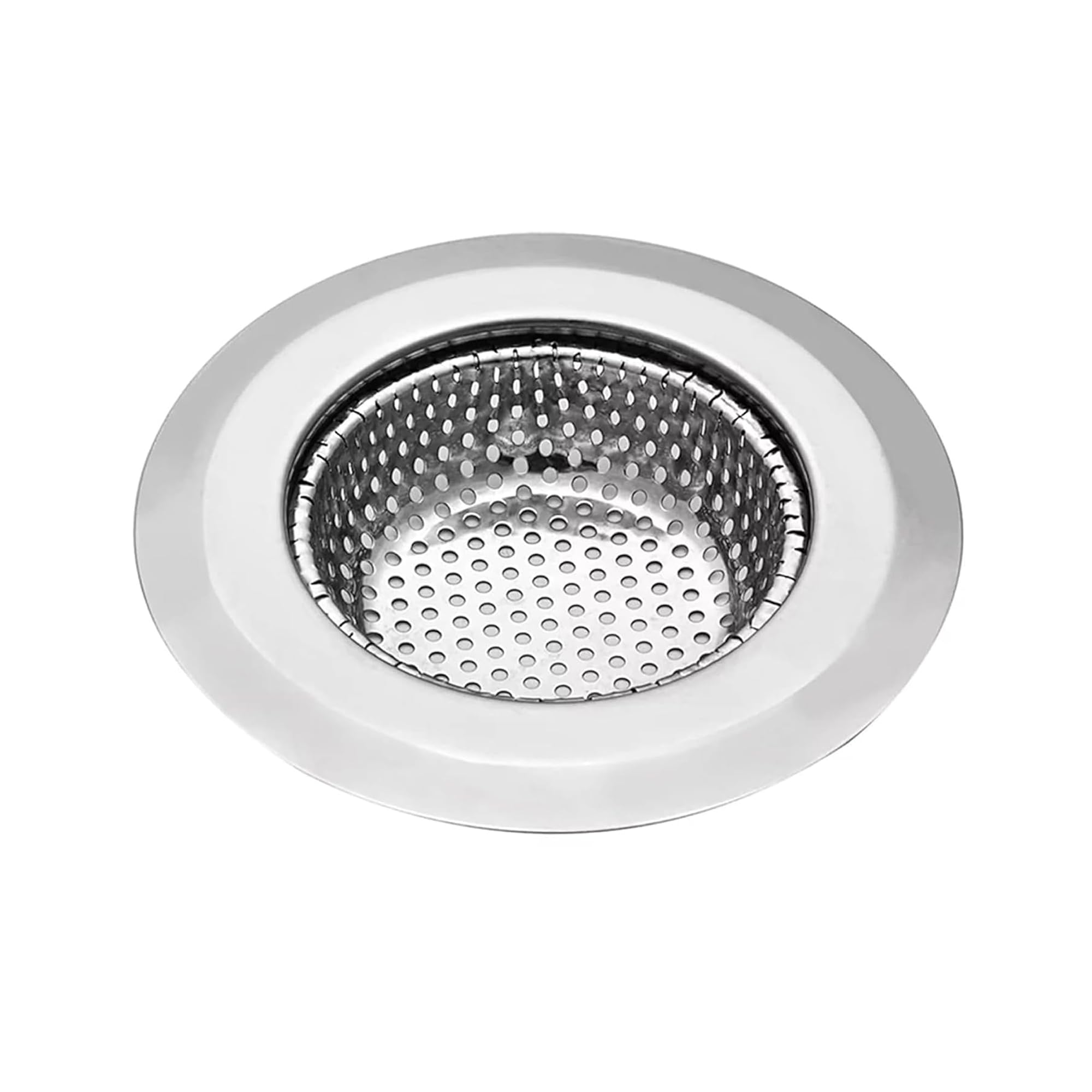 Sulfar Stainless Steel Kitchen Sink Strainer Heavy-Duty Sink Jali Basin Drain Basket Filter (Chrome)-picture-21