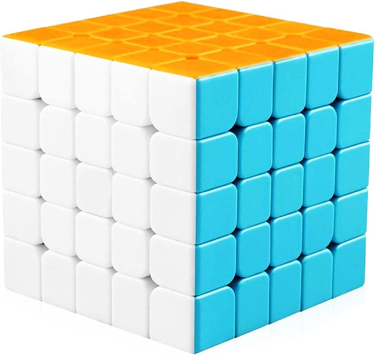Azeena Magic 5x5 High Speed Cube For Kids & Adults | Puzzle Games | Best Gift For Kid | Stickerless Rubiks | Cube 5x5x5 Toy 6.3cm For 3 Years & Up | Multi Color Sticker Less, Super Smooth, Smart Cubes
