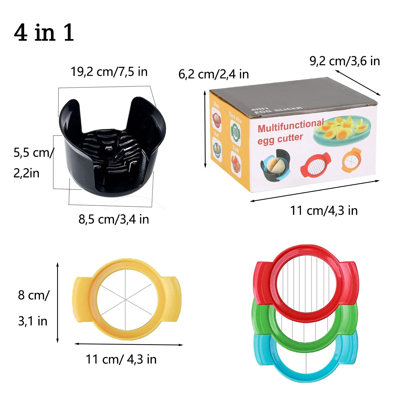 EggCraft | Multifunctionele 3-in-1 eiersnijder - Roestvrijstalen snijd – Lia Home