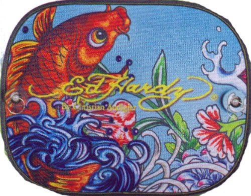 Side Sun Shade - Ed Hardy Merchandise - Koi Fish Suncutters