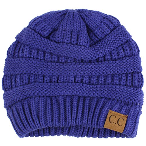 Image of Hatsandscarf CC Exclusives Solid Color Beanie Tail Hat for Adult (MB-20A)