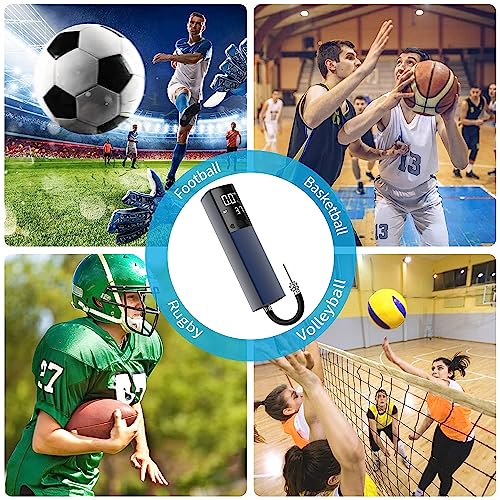 Image of Pumteck Electric Ball Pump, Smart Air Pump Portable Fast Ball Inflation with Precise Pressure Gauge and Digital LCD Display for Football Basketball Volleyball Football