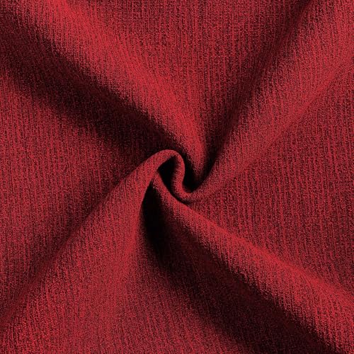 FUTEI Red Chenille Decorative Throw Pillow Covers 22x22 Inch Set of 2,Soft Cozy Faux Linen Textured Cushion Case,Farmhouse Home Decor for Couch Living Room