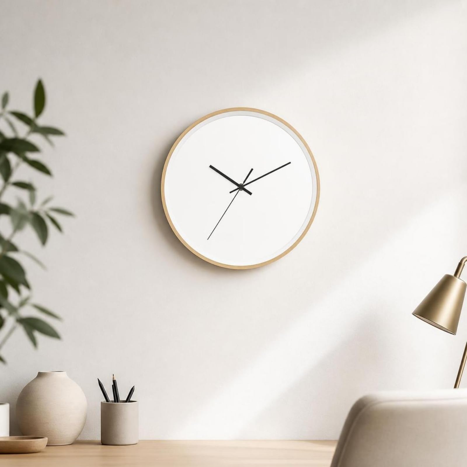 Horloge à Mécanisme Silencieuse, Argent