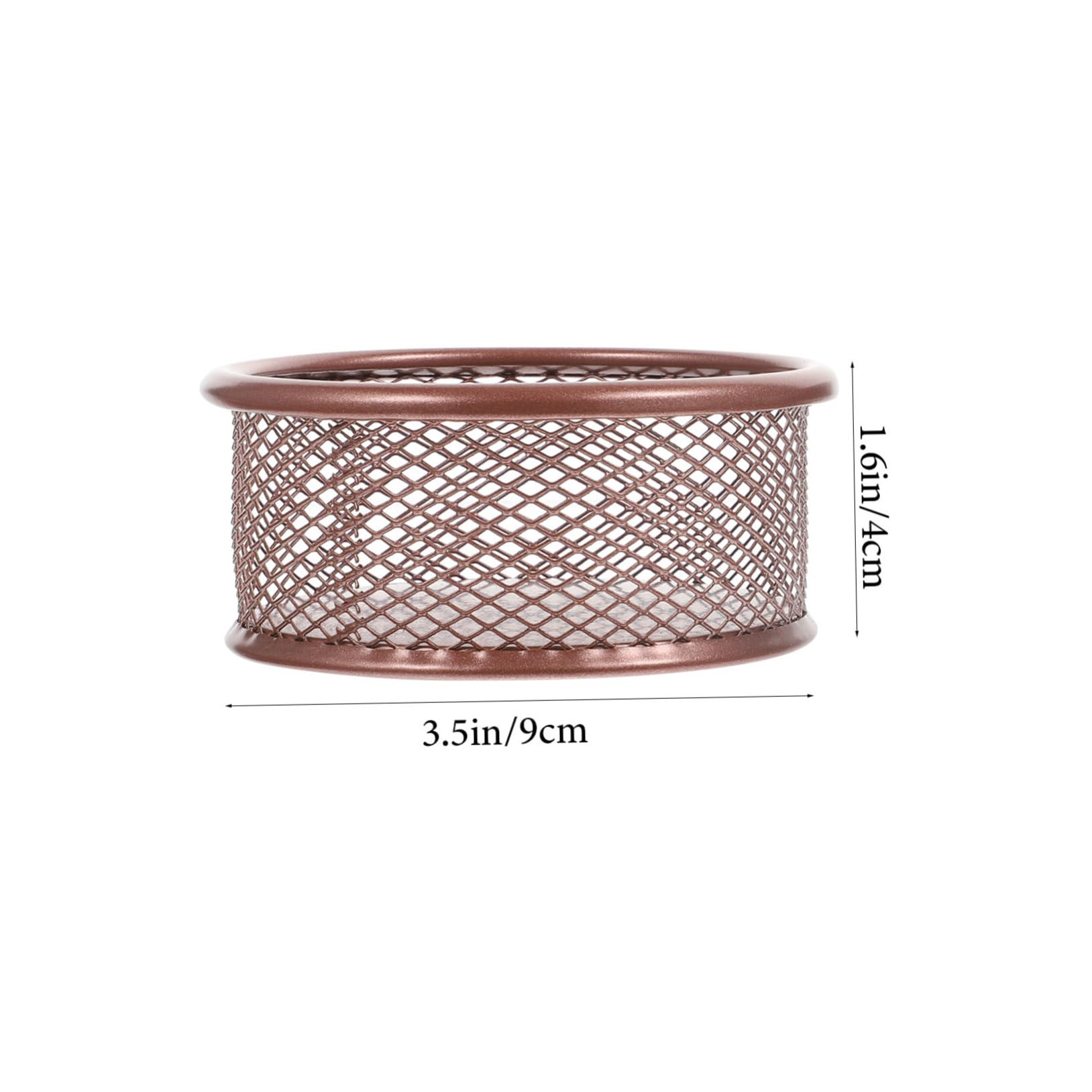 GRIRIW 2Pcs Paper Clip Holder Elegant Mesh Basket Storage for Office School Organizers for Items Desktop Accessories