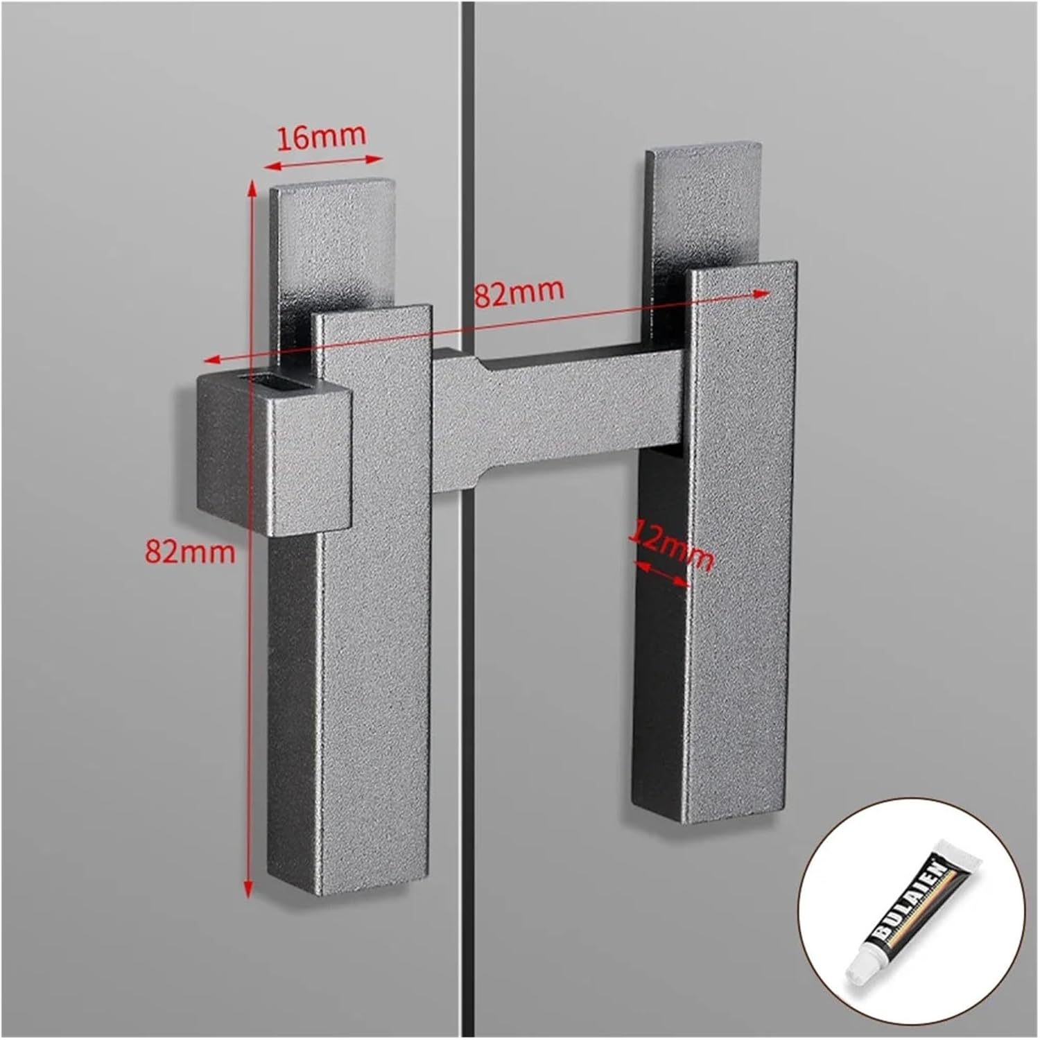 Barn Door Lock 2 Pcs Door Lock Security Device, 1 Rotating Latch, Anti-Theft Hardware Accessories(Gold-No Punching)