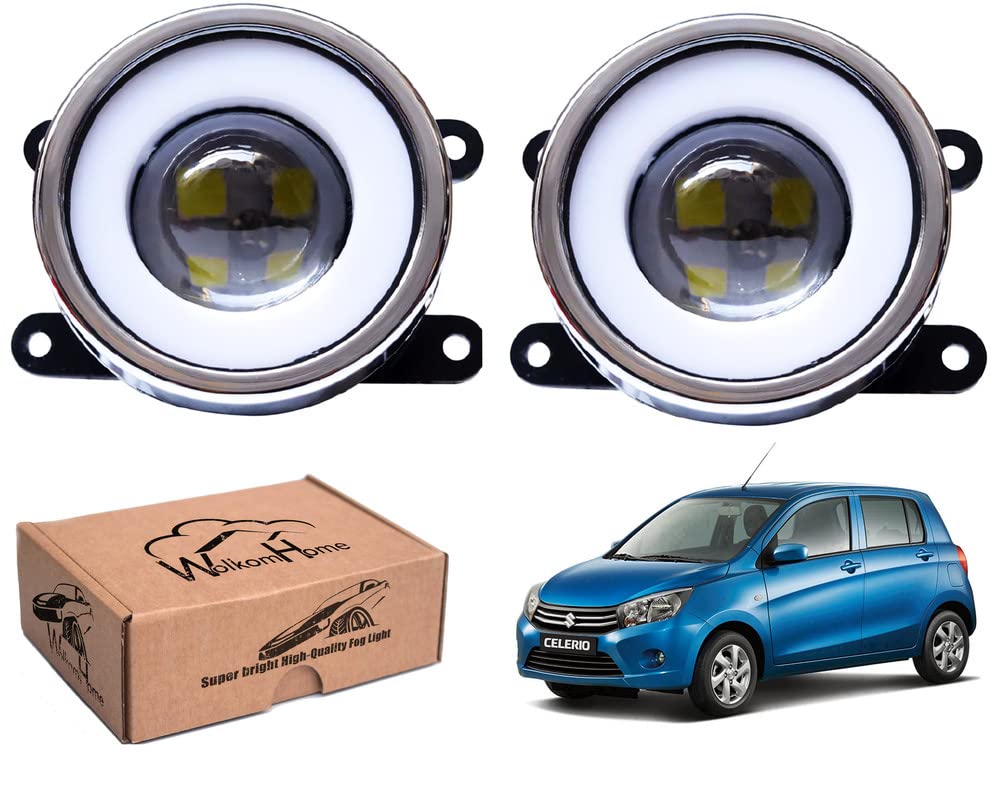 WolkomHome Car Fog Light With PROJECTOR 3X1 LED DRL Car Light