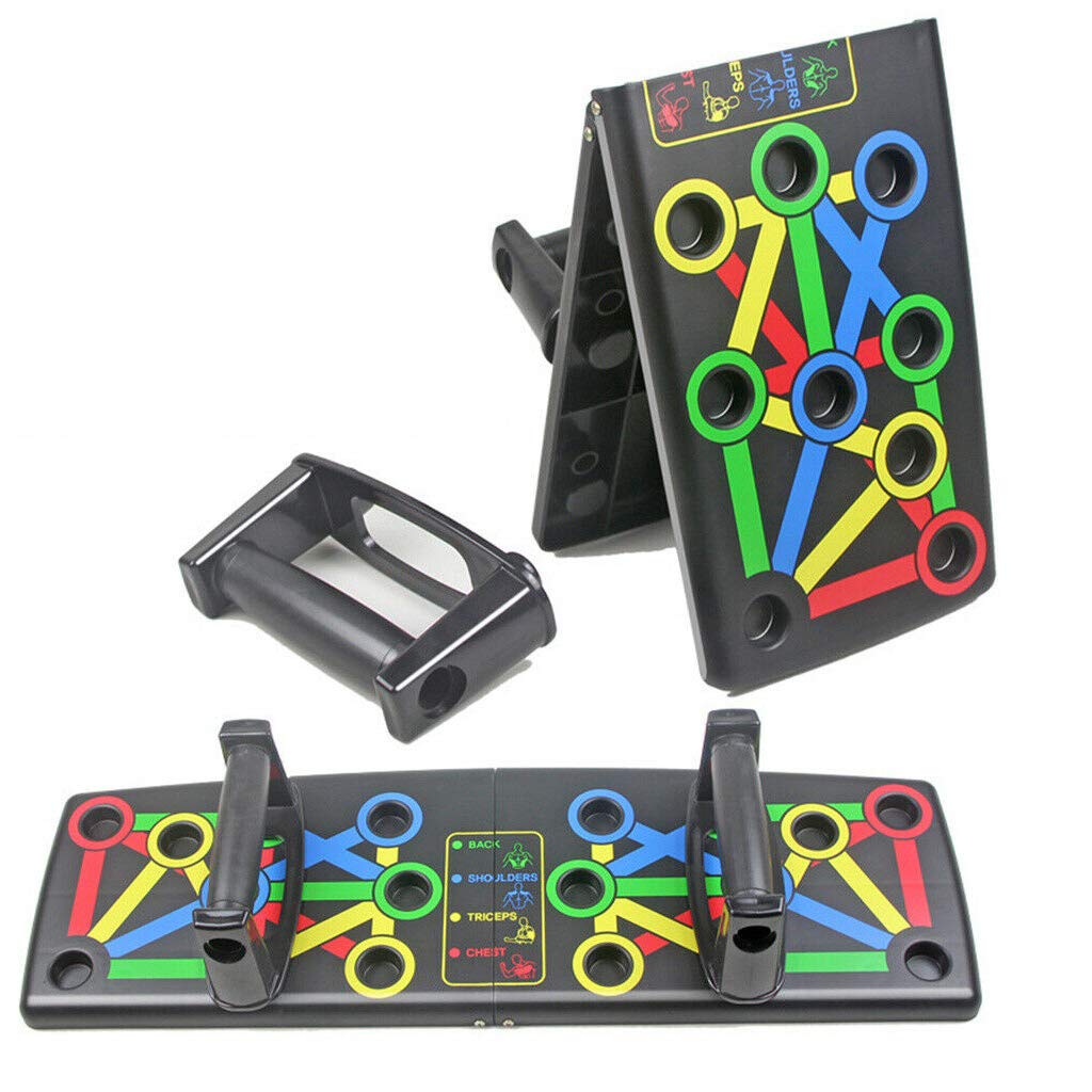 MOBONE Multi-position Foldable Portable Muscle Training Push-up Board Gym Fitness System Push Up Rack Board-image-2