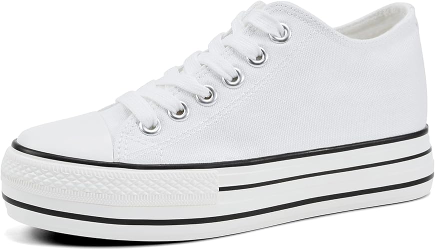 Amazon Feetmat インヒールスニーカー レディース 6cm厚底スニーカー レディーススニーカー 厚底 美脚 カジュアル 厚底シューズ ヒールアップ 軽量 身長アップ 白 黒 三色 シューズ バッグ