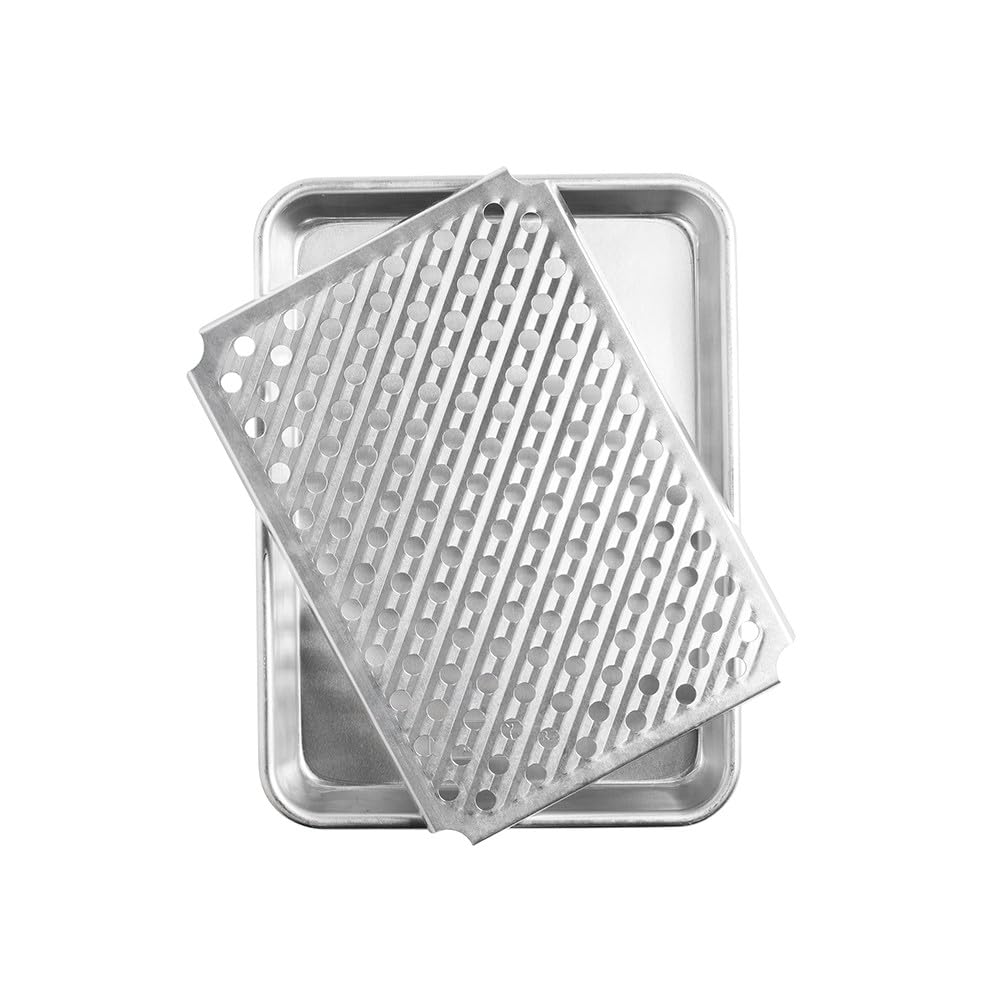 Nordic Ware Naturals Quarter Sheet Pan with Multi-Purpose Oven and Cooling Rack