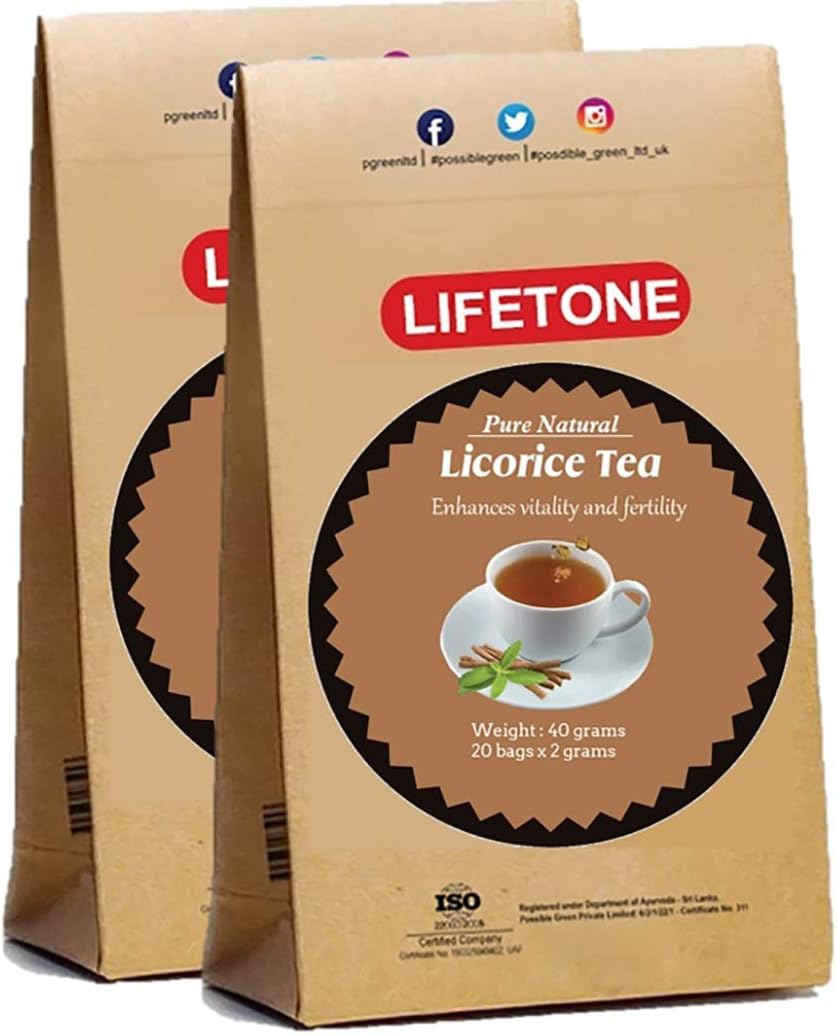lifetone the tea for better life Pure Liquorice tea Caffeine Free