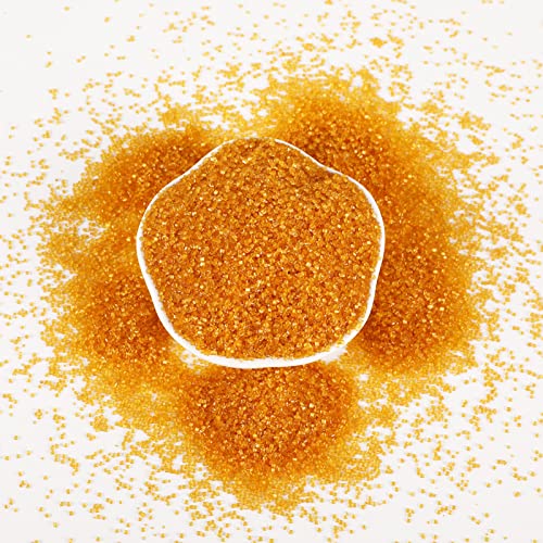 Kasvan Gold Sanding Sugar Sprinkles - Edible Sugar Crystals, Baking Cake Decorations, Ice Cream Toppings Cupcake Decorating, Wedding Party Chirstmas Supplies, 85G/3.2Oz #TOP3