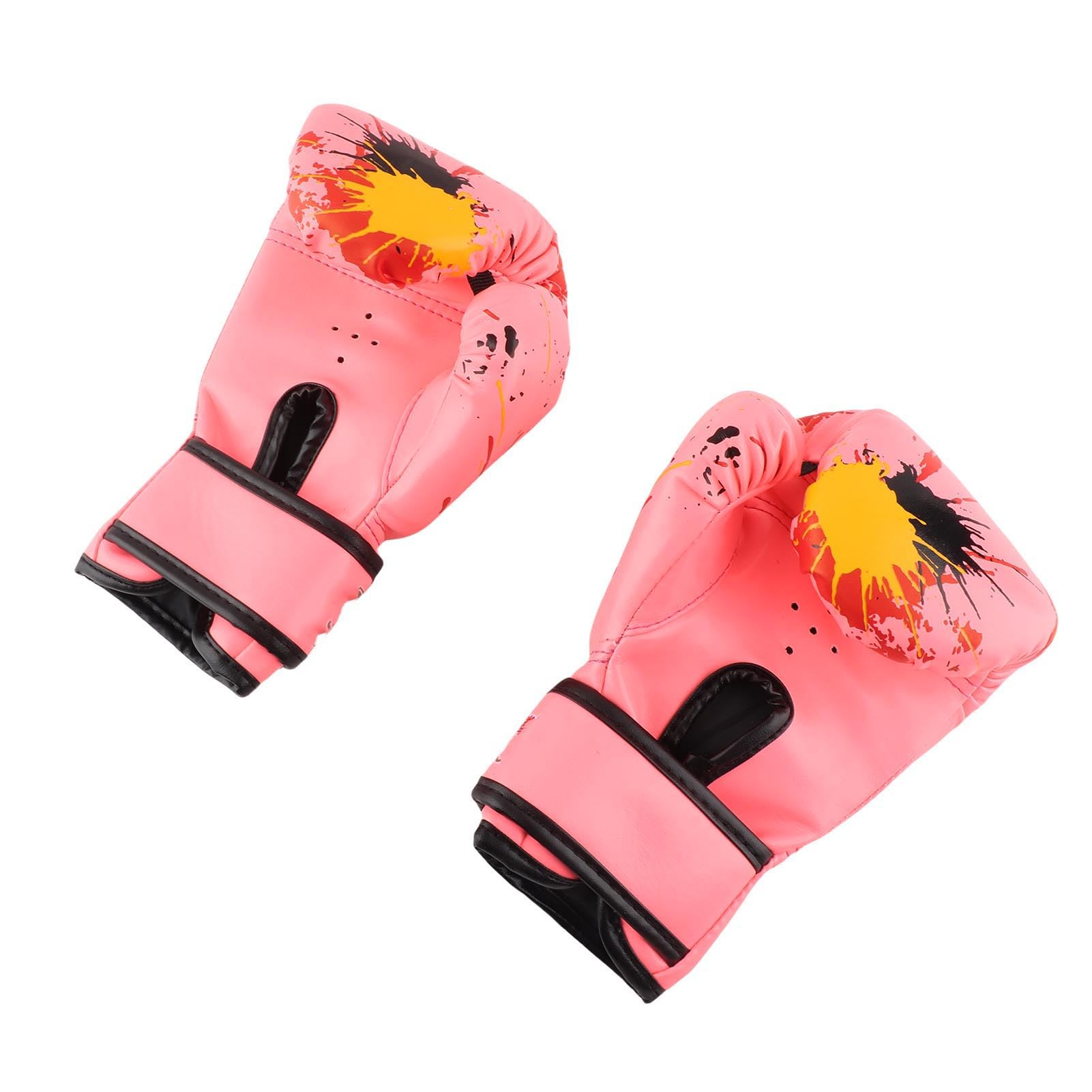 Gants de Boxe pour Enfants et Bébés - et Entraînement pour Garçons et Filles - Kids Fight Mitts (Rose)