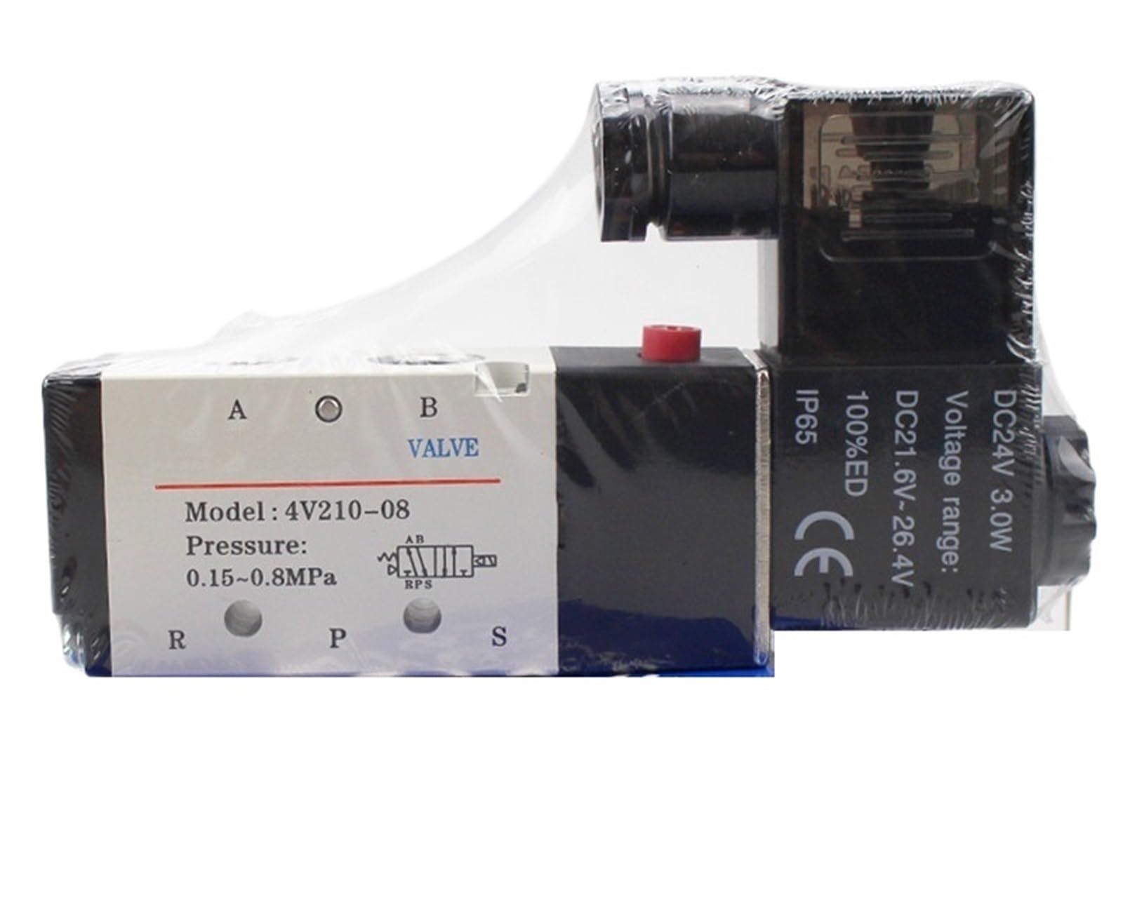 Électrovanne pneumatique 4V410-15 haute performance en alliage d'aluminium
