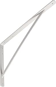 Mensola Per Carichi Pesanti Meister 700560 - 330x500 Mm, Portata 200 Kg, Colore Bianco - Foto 4