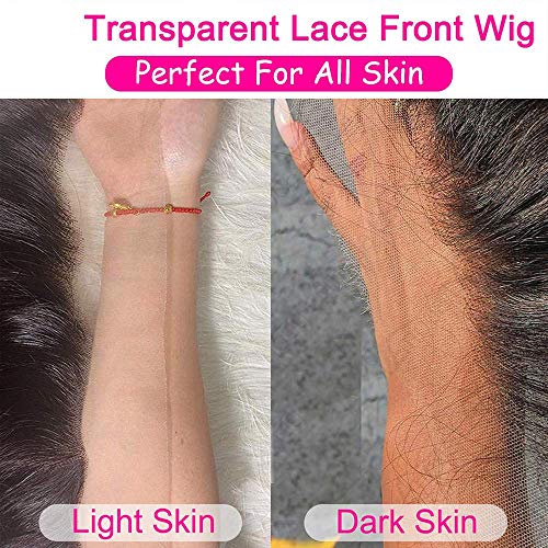 Image of Water Wave Lace Front Wigs Human Hair Brazilian 180% Density Virgin Hair 4X4 Deep Curly Lace Closure Wigs for Black Women Pre Plucked with Baby Hair Natural Color (28 Inch,Water Lace Closure Wigs)