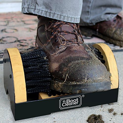 Amazon.com: Cepillo para limpiar botas, para montar en el piso, para  interior y exterior : Salud y Hogar