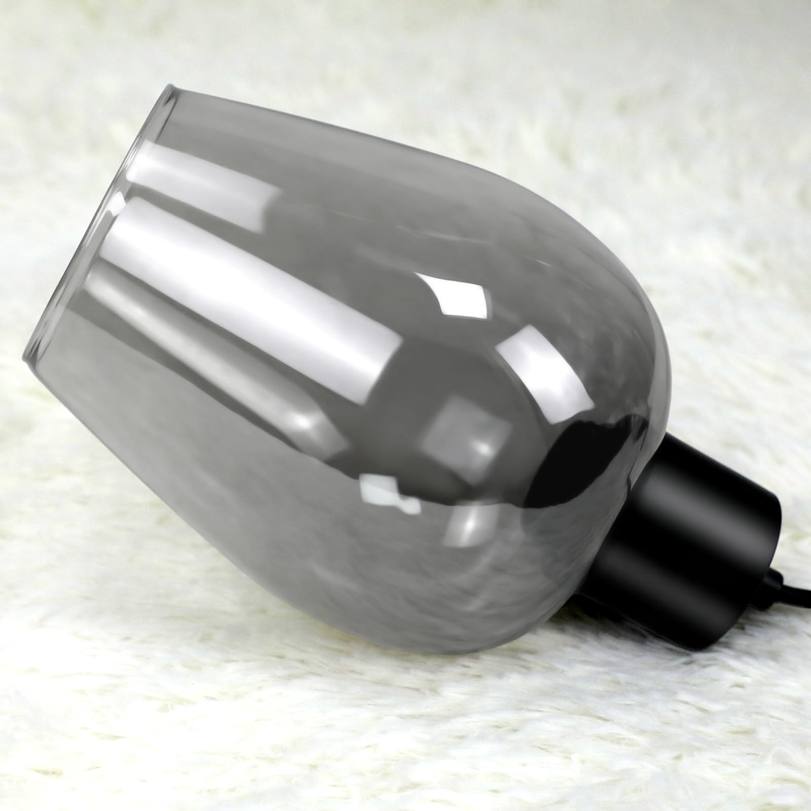 Lámpara Colgante Industrial de 3 luces Lámpara E27 de techo | colgante retro cristal ahumado para comedor dormitorio sala de estar (bombilla no incluida)