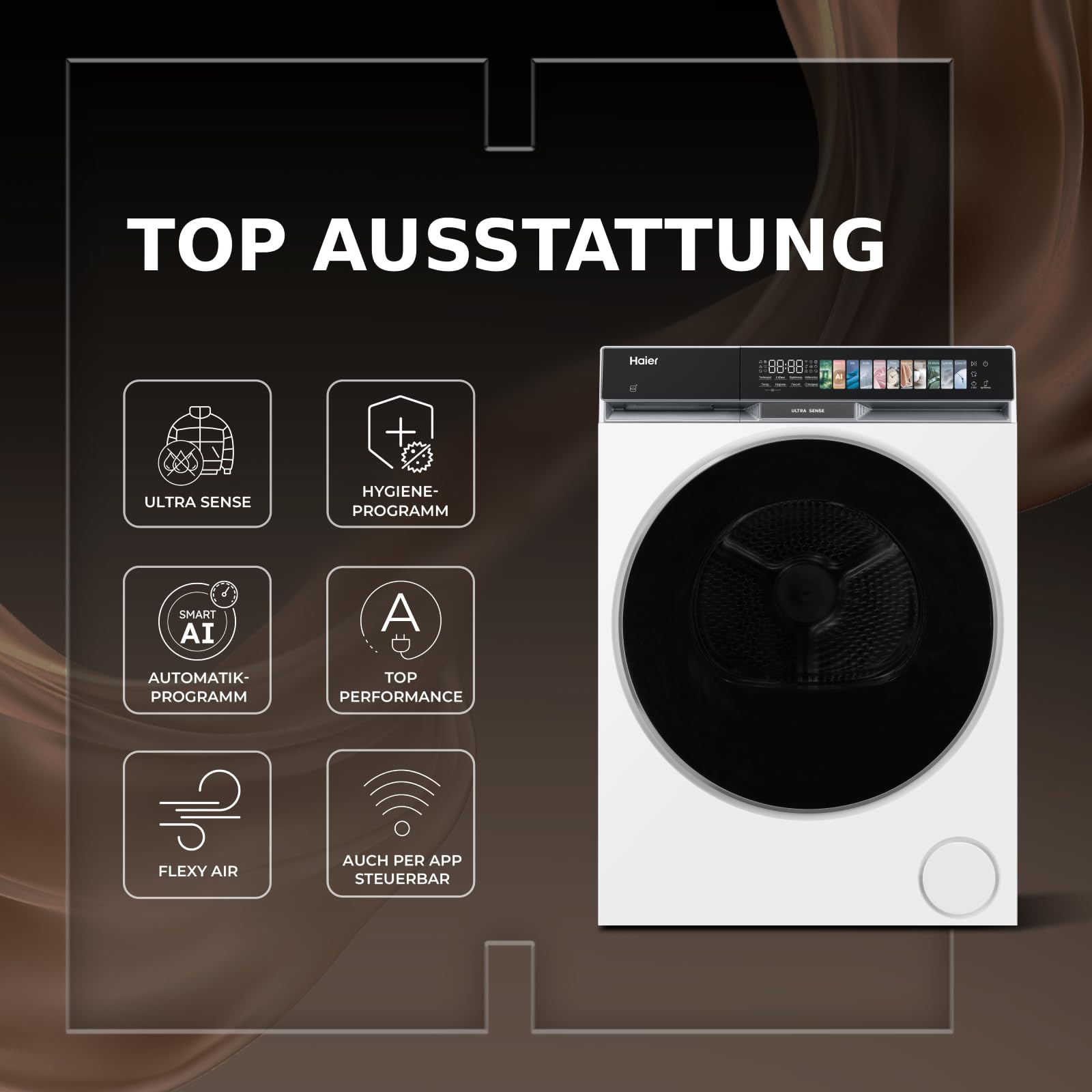 Haier Wärmepumpentrockner 9kg G9 Serie HD90-A687U1