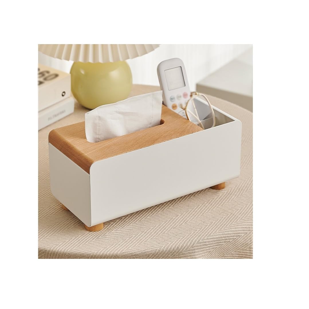 Couvercle de boîte à mouchoirs Boîte à mouchoirs for Chambre Coucher, boîte Papier for Salon, Table Basse, télécommande Multifonction, Rangement, Ornements de Bureau for la Maison
