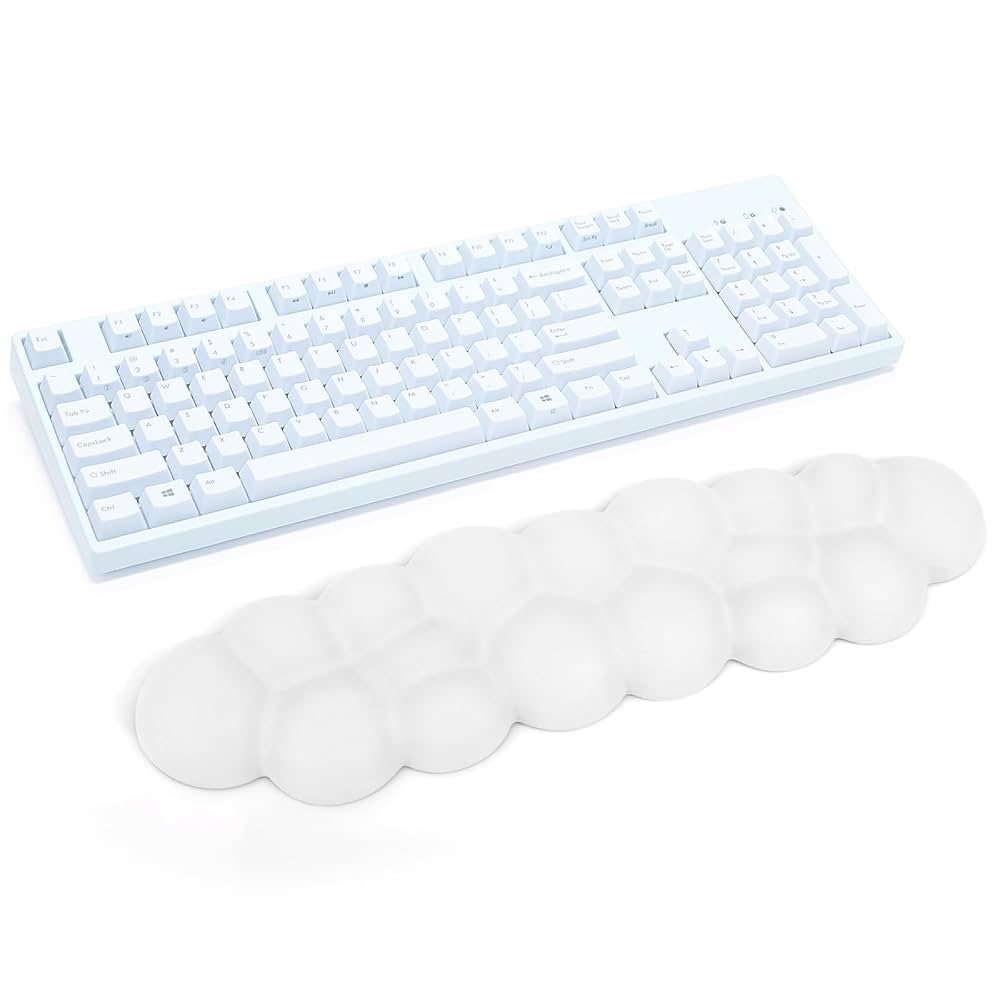 キーボード用　防水　リストレスト 疲労軽減 手首　クッション　レッド キーボード用防水リストレスト 疲労軽減 手首クッション（レッド）