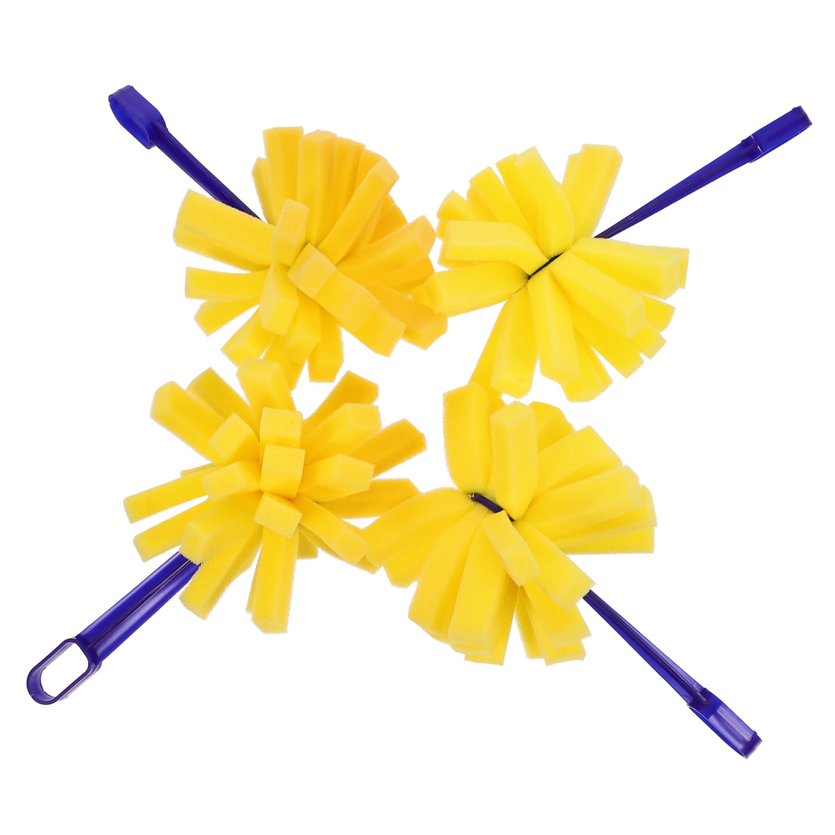 DOITOOL 4Pcs Sponge Paint Brushes Ergonomic Foam Painting Tools for Smooth Application Art Projects Doodling and Handcrafting