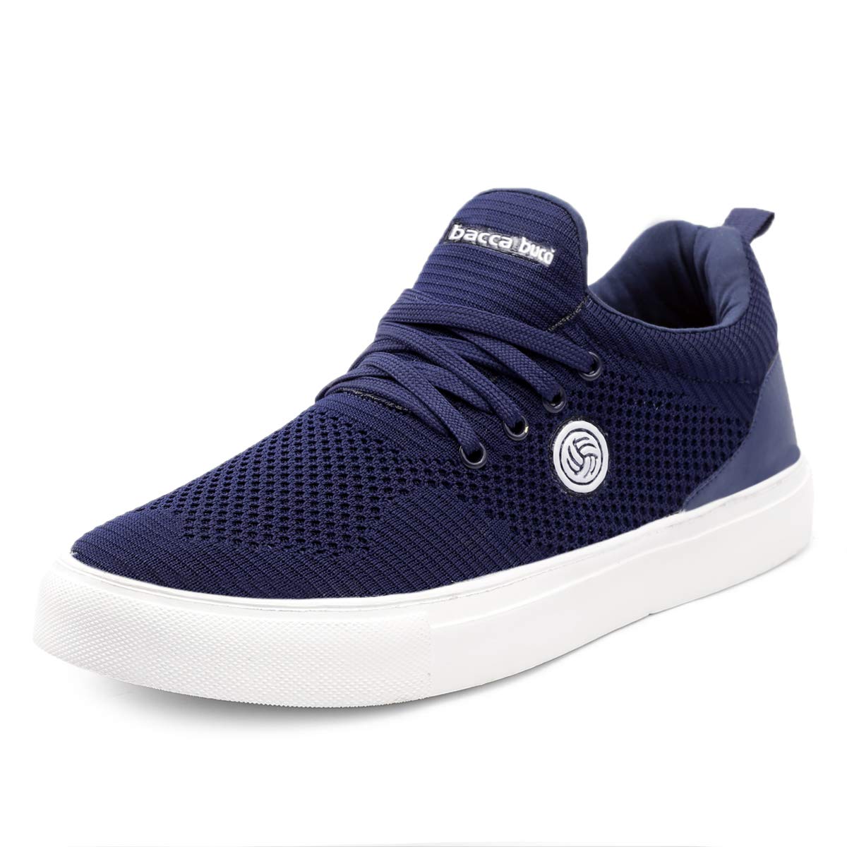 Bacca Bucci Mens Grove Casual Knit lace up Shoe Fashion Sneaker -Blue (B084WP5WSN) Amazon Price History, Amazon Price Tracker